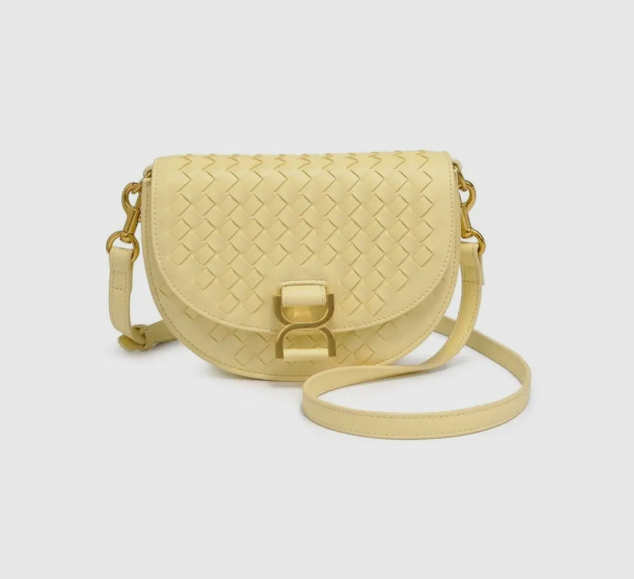 Woven buckle crossbody bag (various)