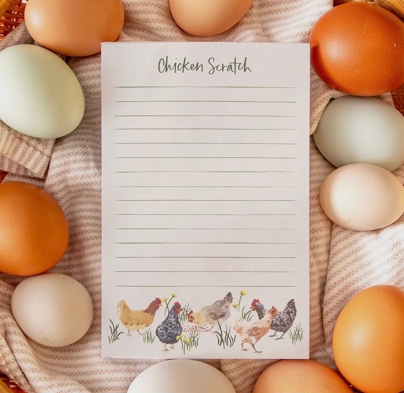 Chicken scratch notepad