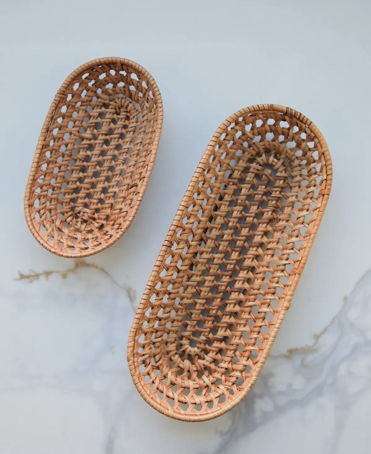 Oval Rattan basket decor