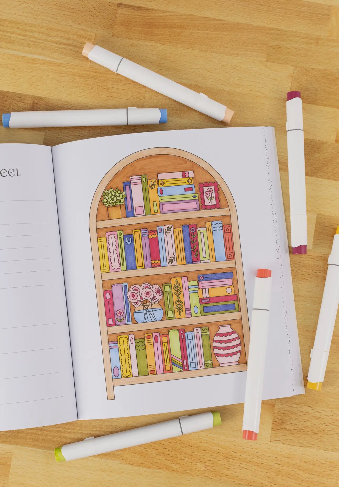 All booked up coloring book