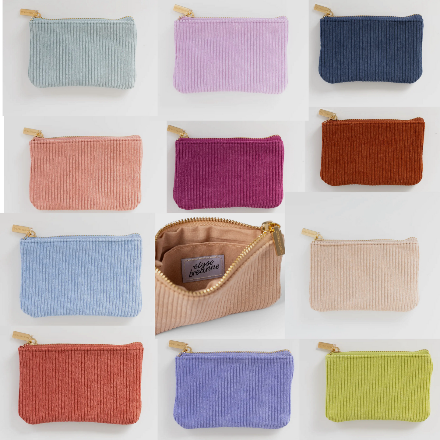 Corduroy coin purse (various)
