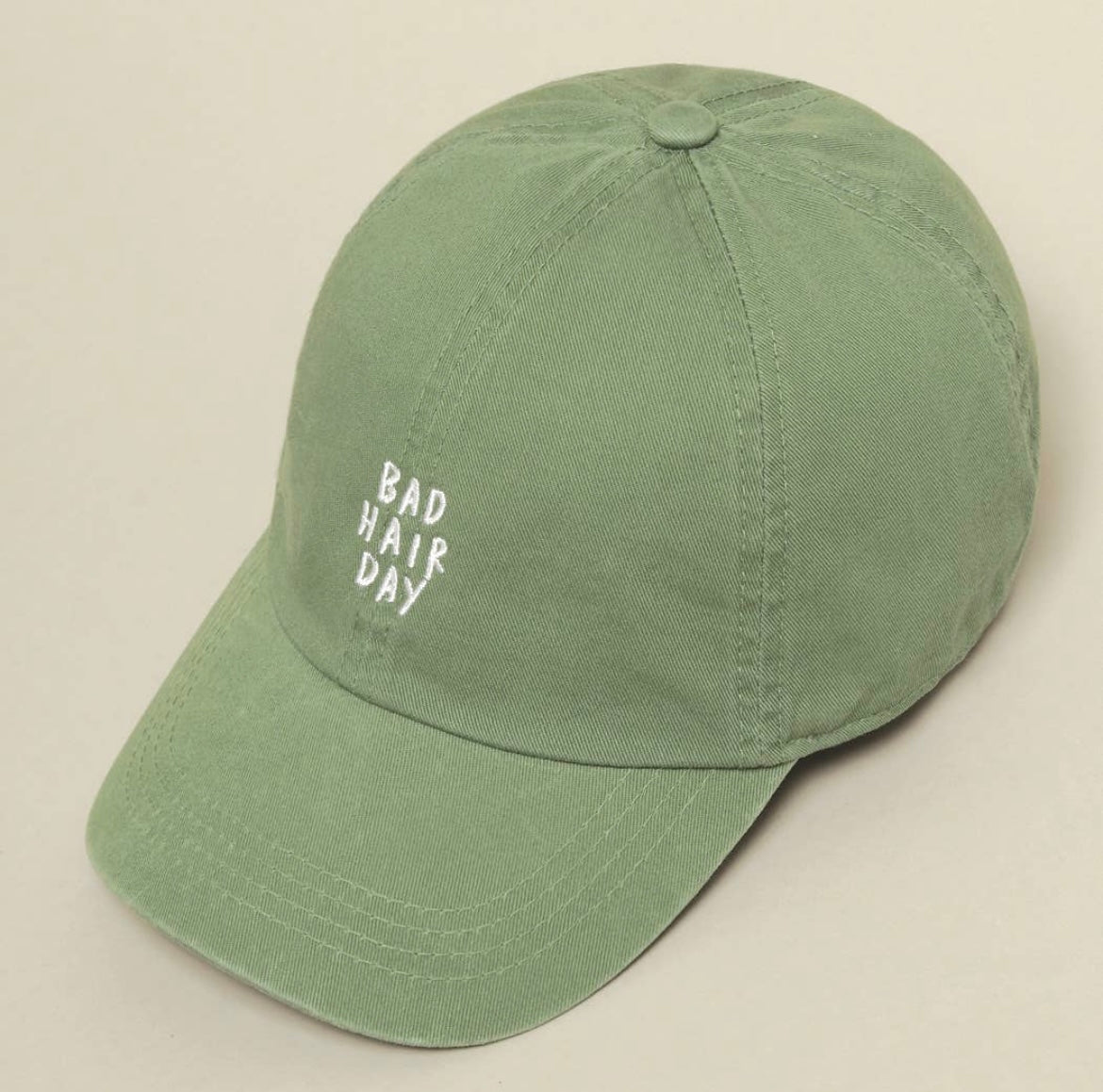 Baseball cap bad hair day