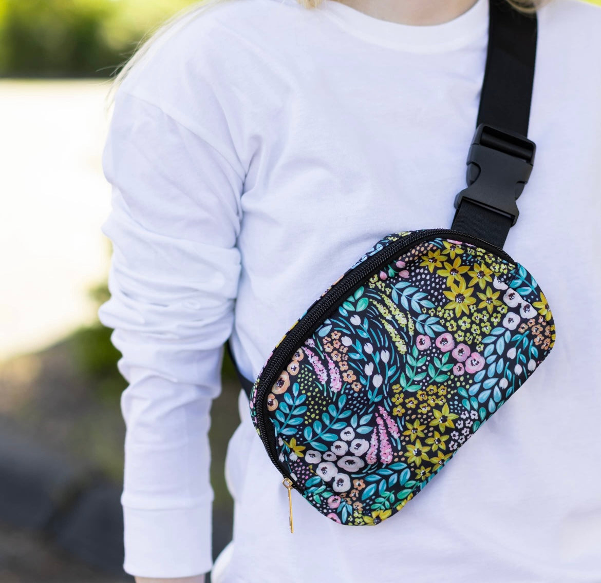 Floral belt bag