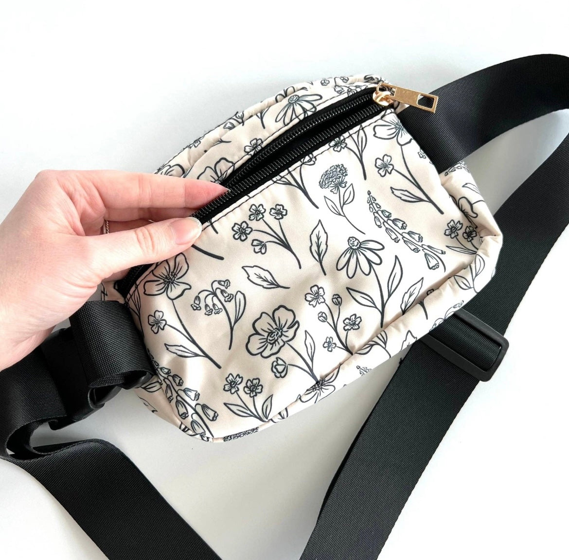Floral belt bag