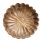 Wood scalloped bowl