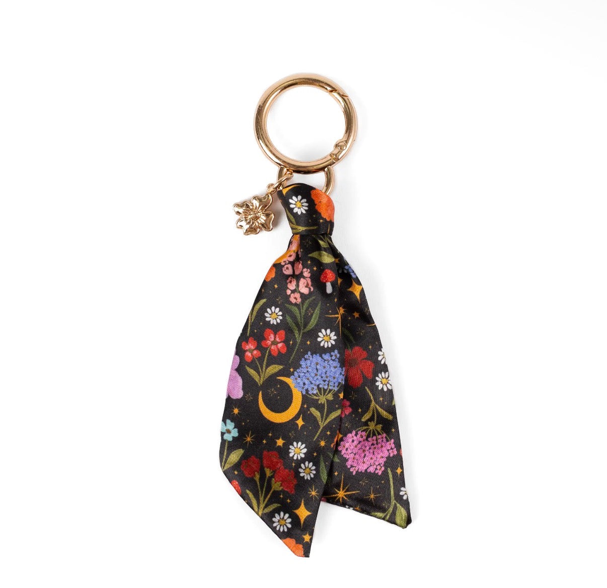 Floral satin keychain (various)