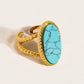 Natural stone ring
