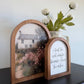 Arch wood frame