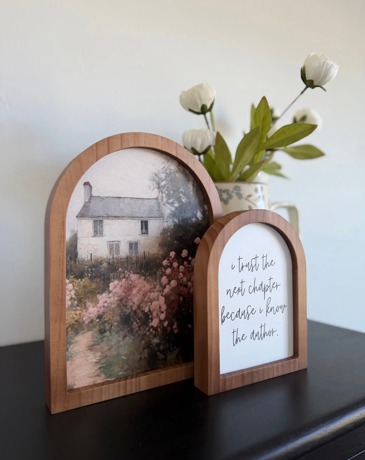 Arch wood frame