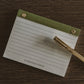 Green gold rivet notepad