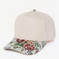 Vintage floral snap back hat