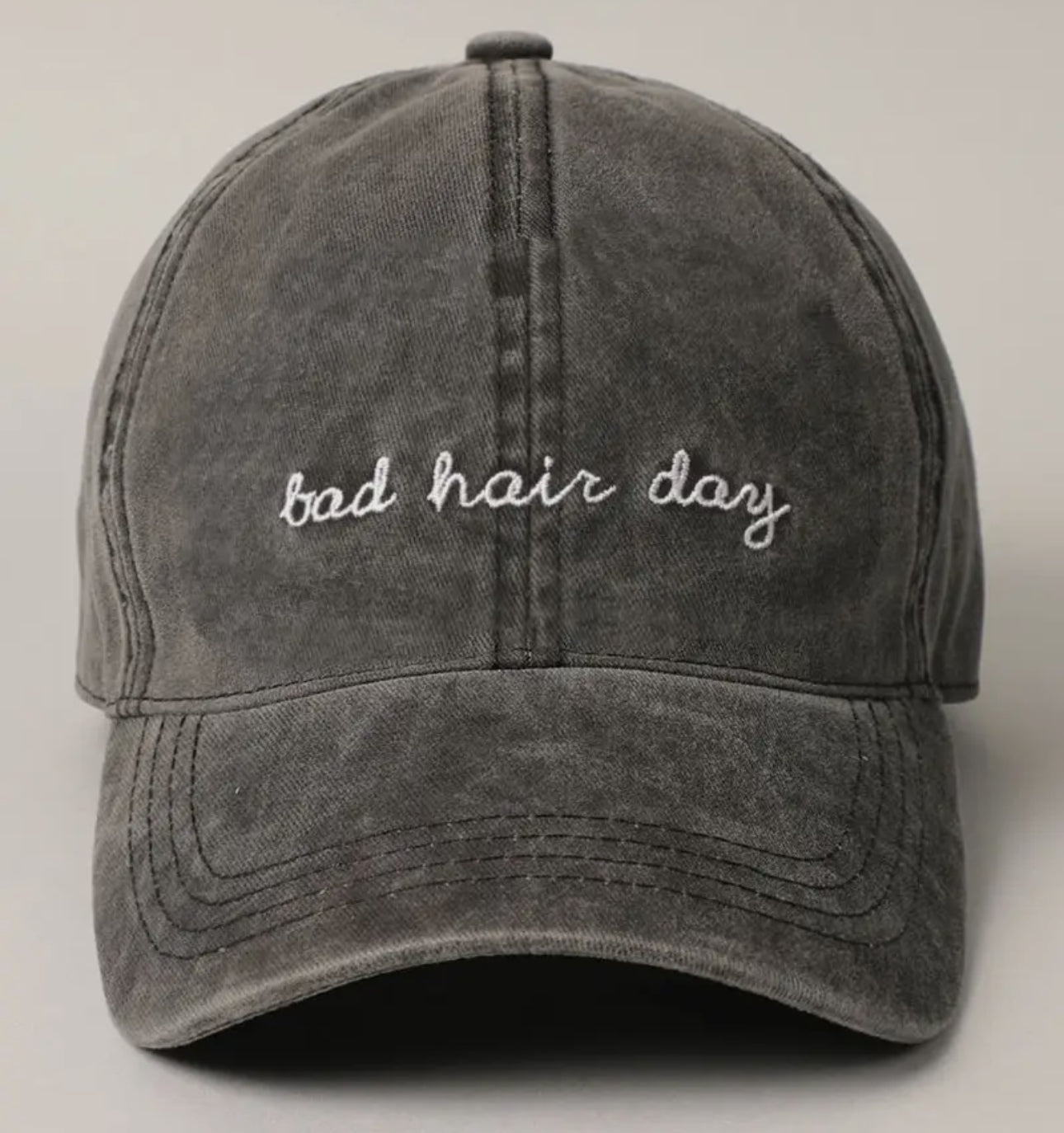 Baseball cap bad hair day