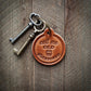 Leather keychain, Wisconsin made (various)