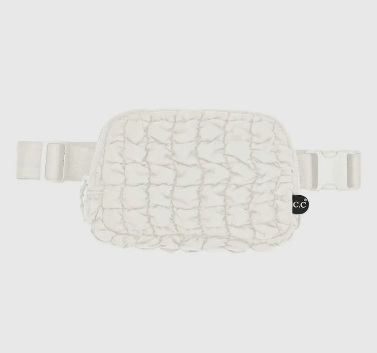 Quilted puffer fanny pack belt bag (various colors)