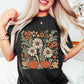 Fall boho pumpkin floral tee