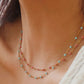 Beaded chain necklace