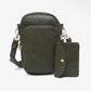 3 compartment crossbody bag (various)