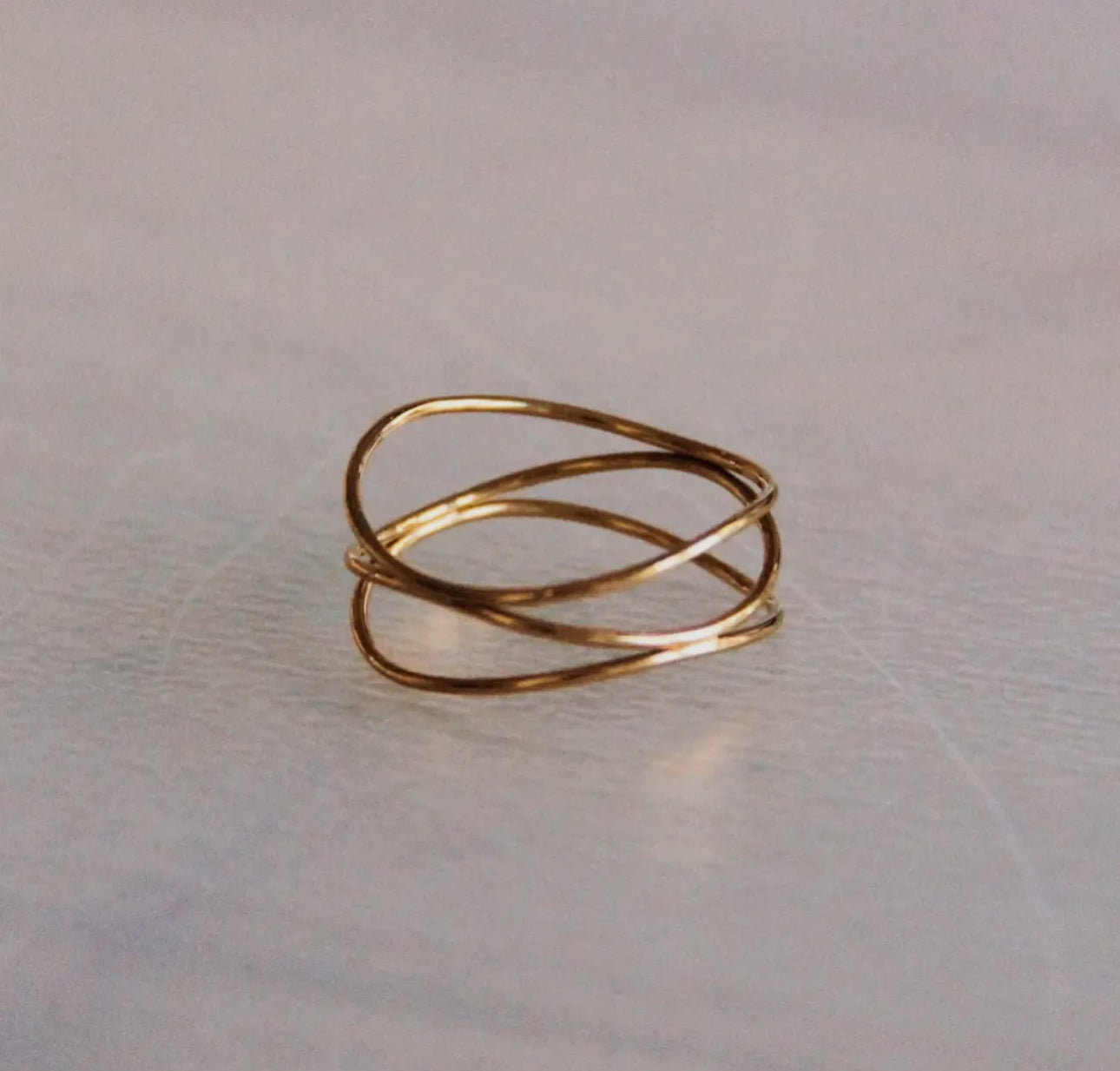Multi-layer gold ring