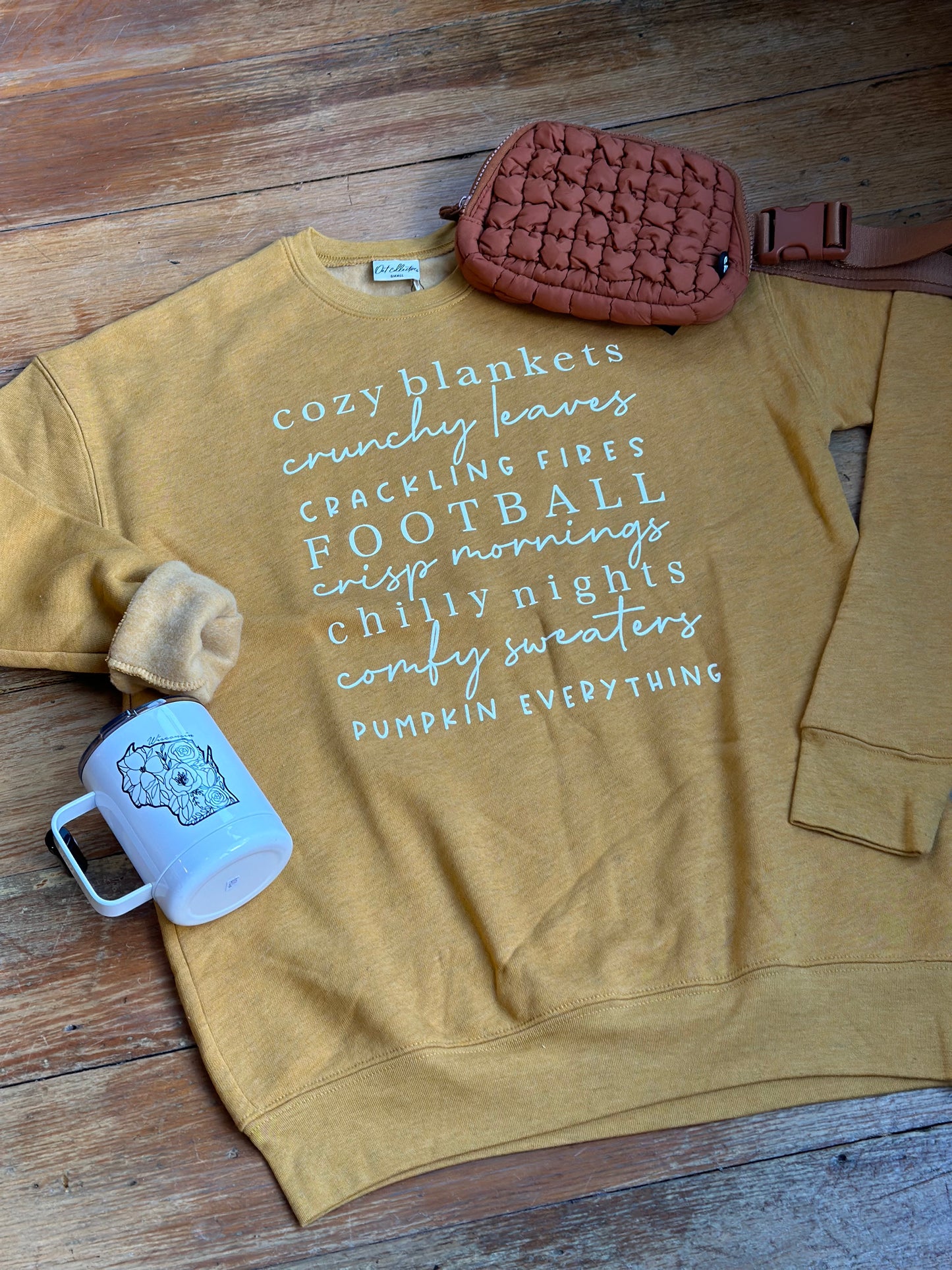 Fall favorites graphic sweatshirt