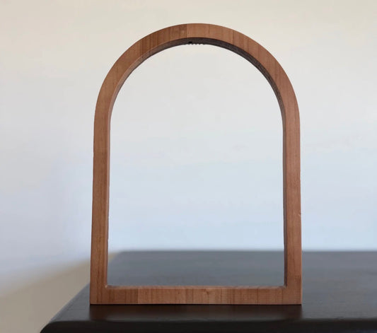 Arch wood frame