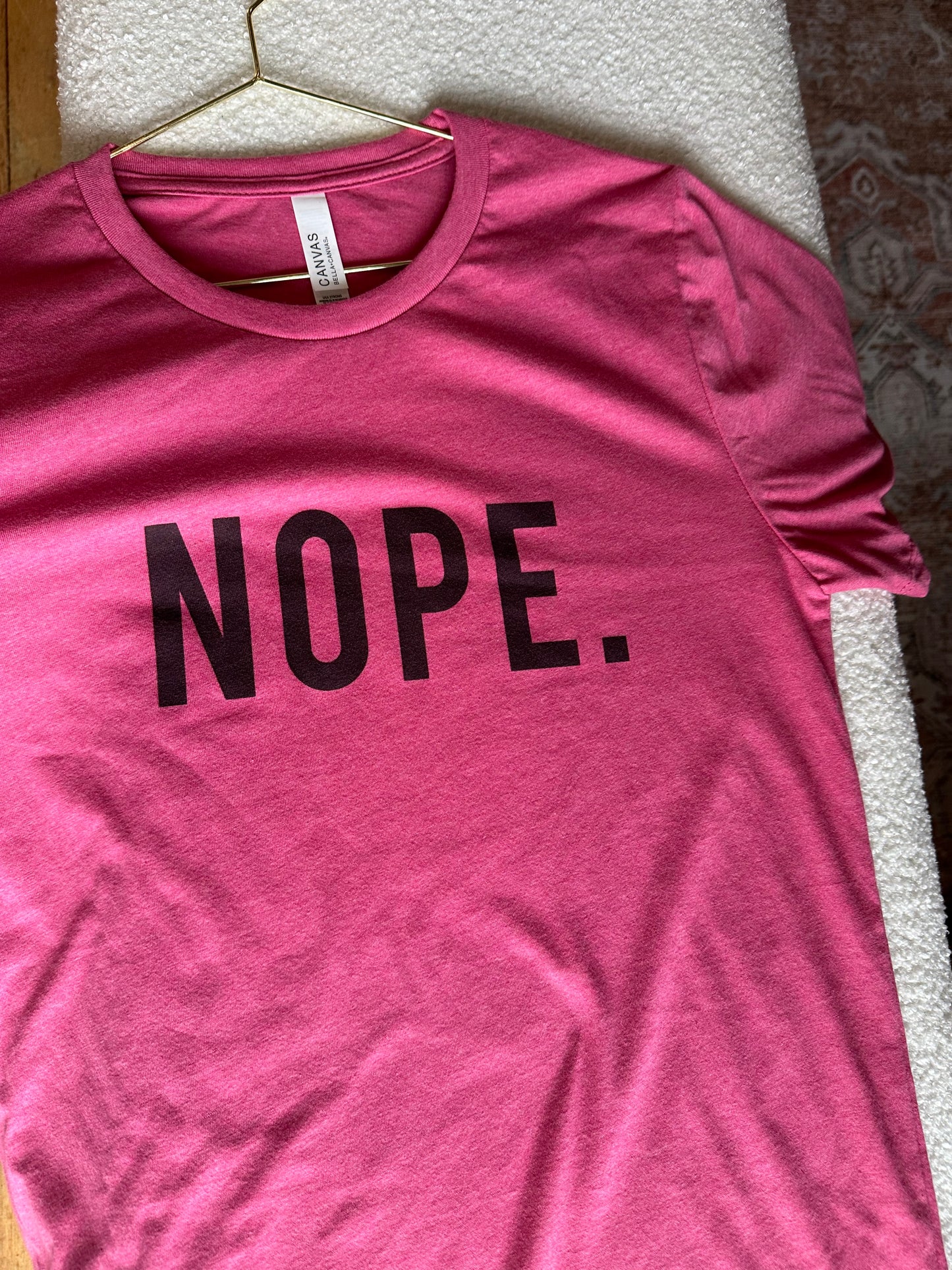 Nope. crew neck tee