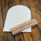 Arch decor wood base stand (various)