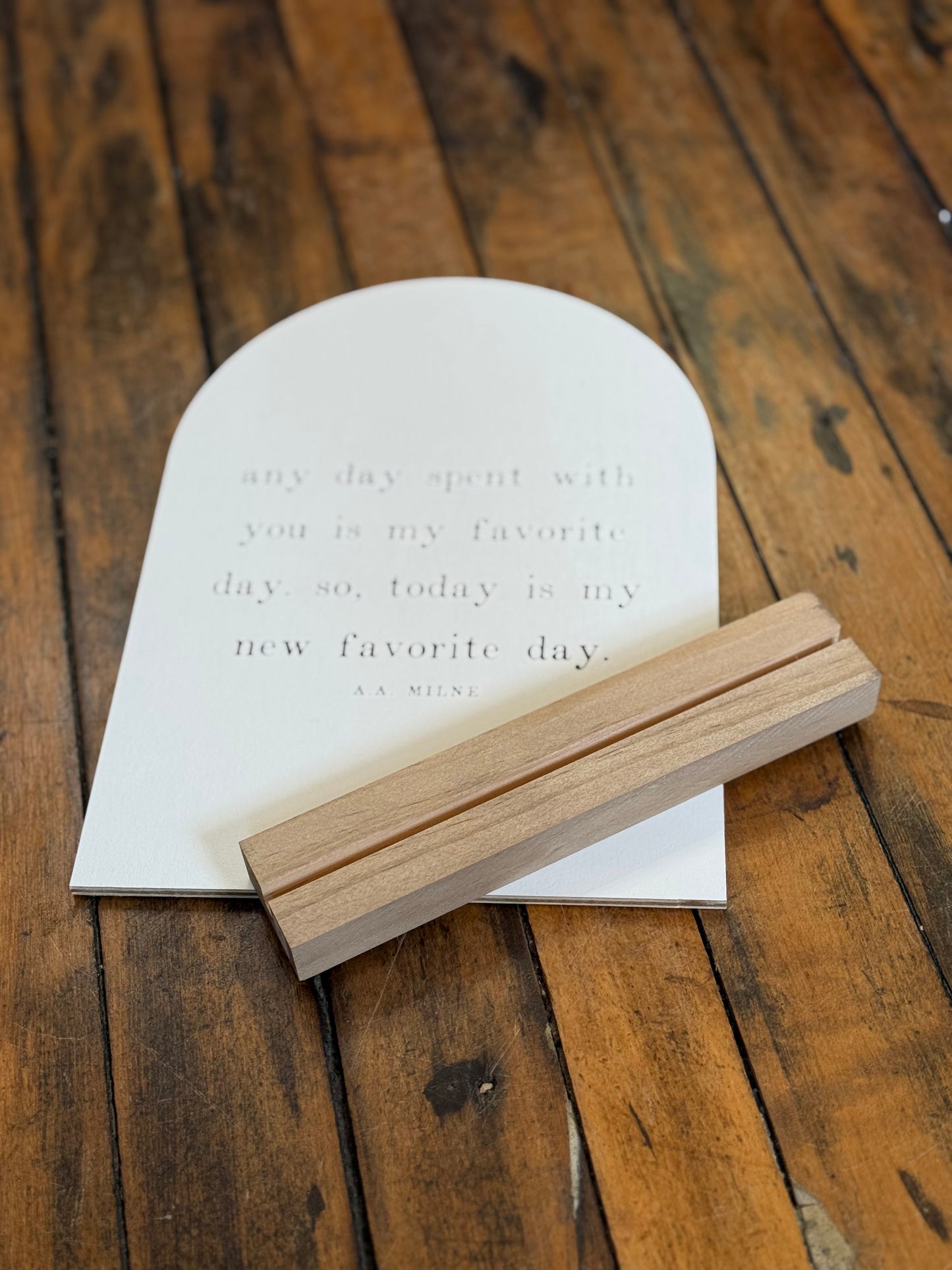 Arch decor wood base stand (various)