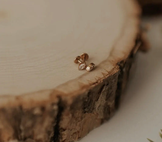 Marquise Diamond flat back studs (various)