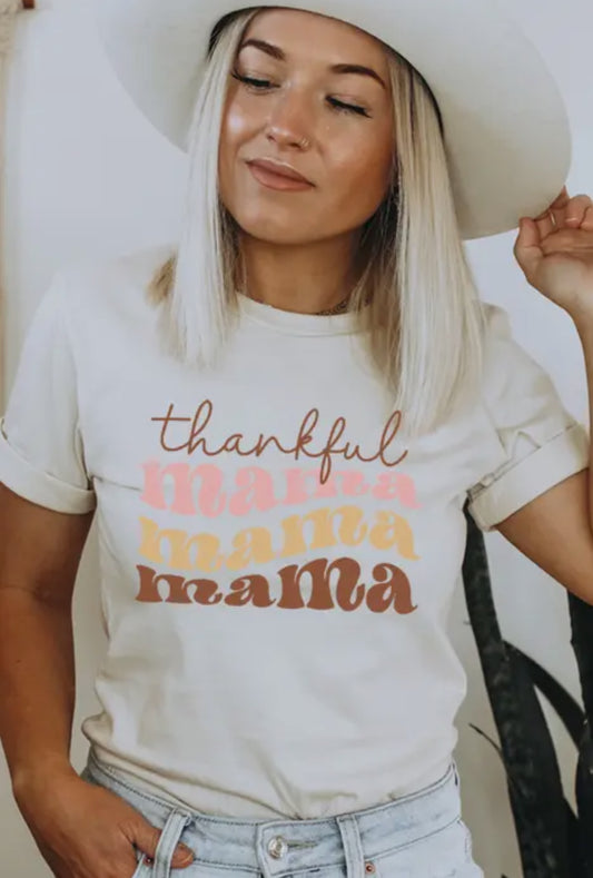 Thankful mama tee