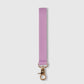 Solid color wristlet keychain