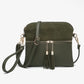 Double zip crossbody purse (various)