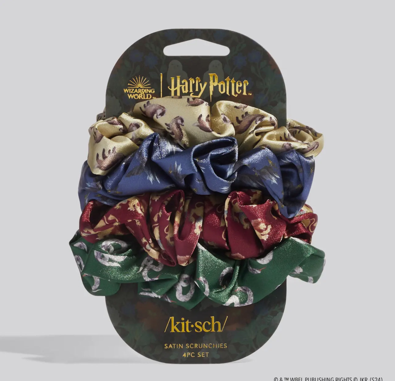 Harry Potter houses satin scrunchie set