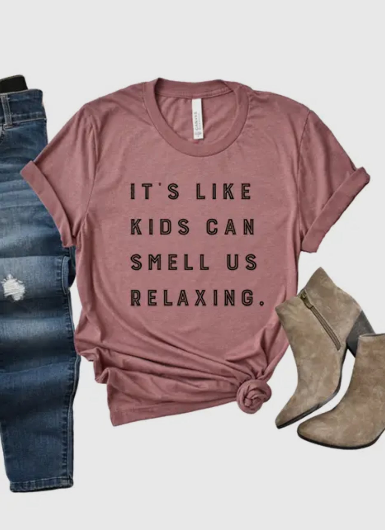 Kids relaxing crew neck tee