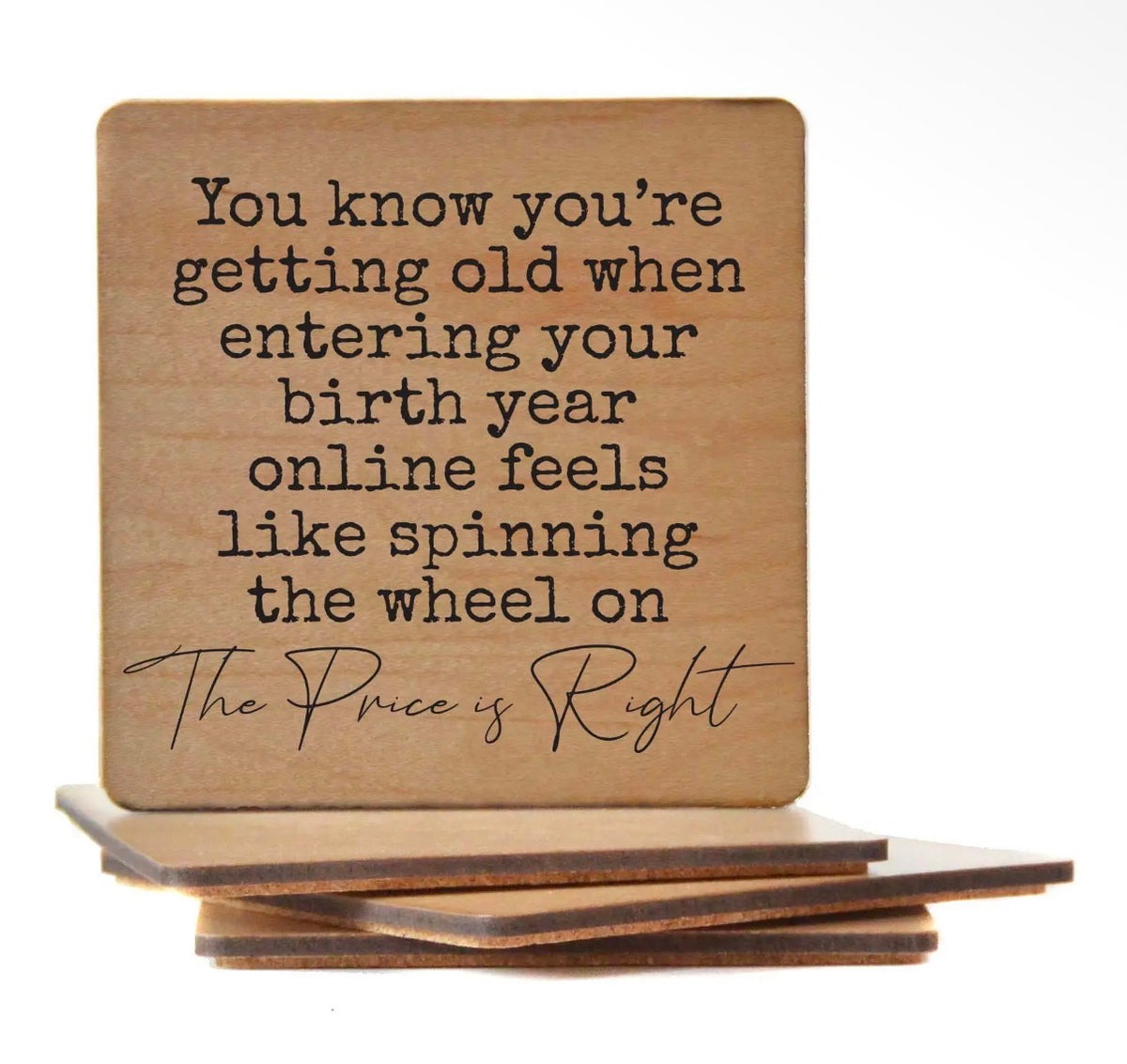 Wooden coaster funny (various)