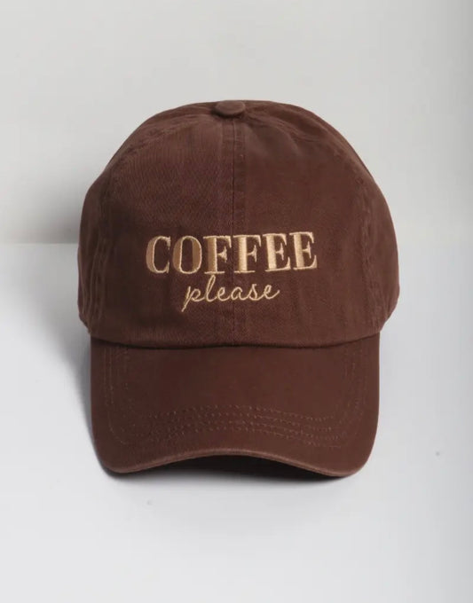 Coffee please baseball cap