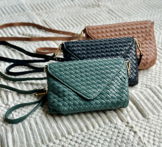 Woven crossbody bag (various)