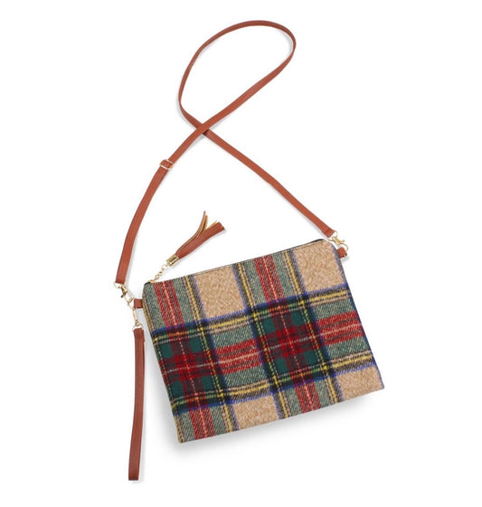 Flannel crossbody