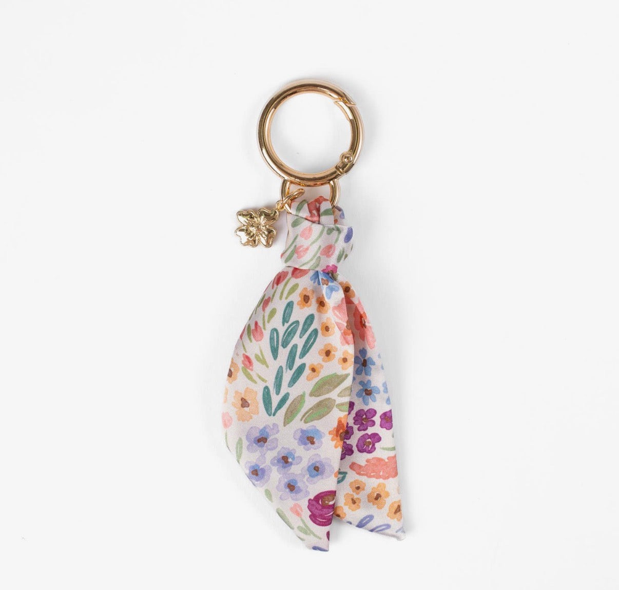 Floral satin keychain (various)