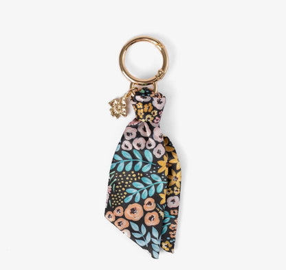 Floral satin keychain (various)