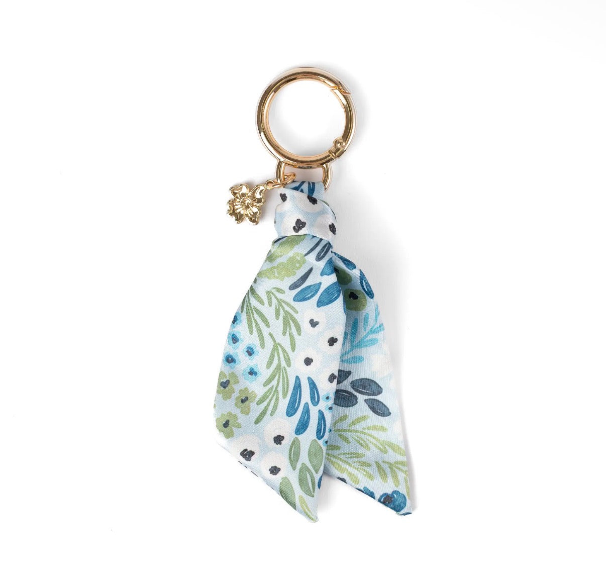 Floral satin keychain (various)