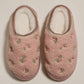 Embroidered floral slippers (various)