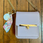 Floral satin keychain (various)