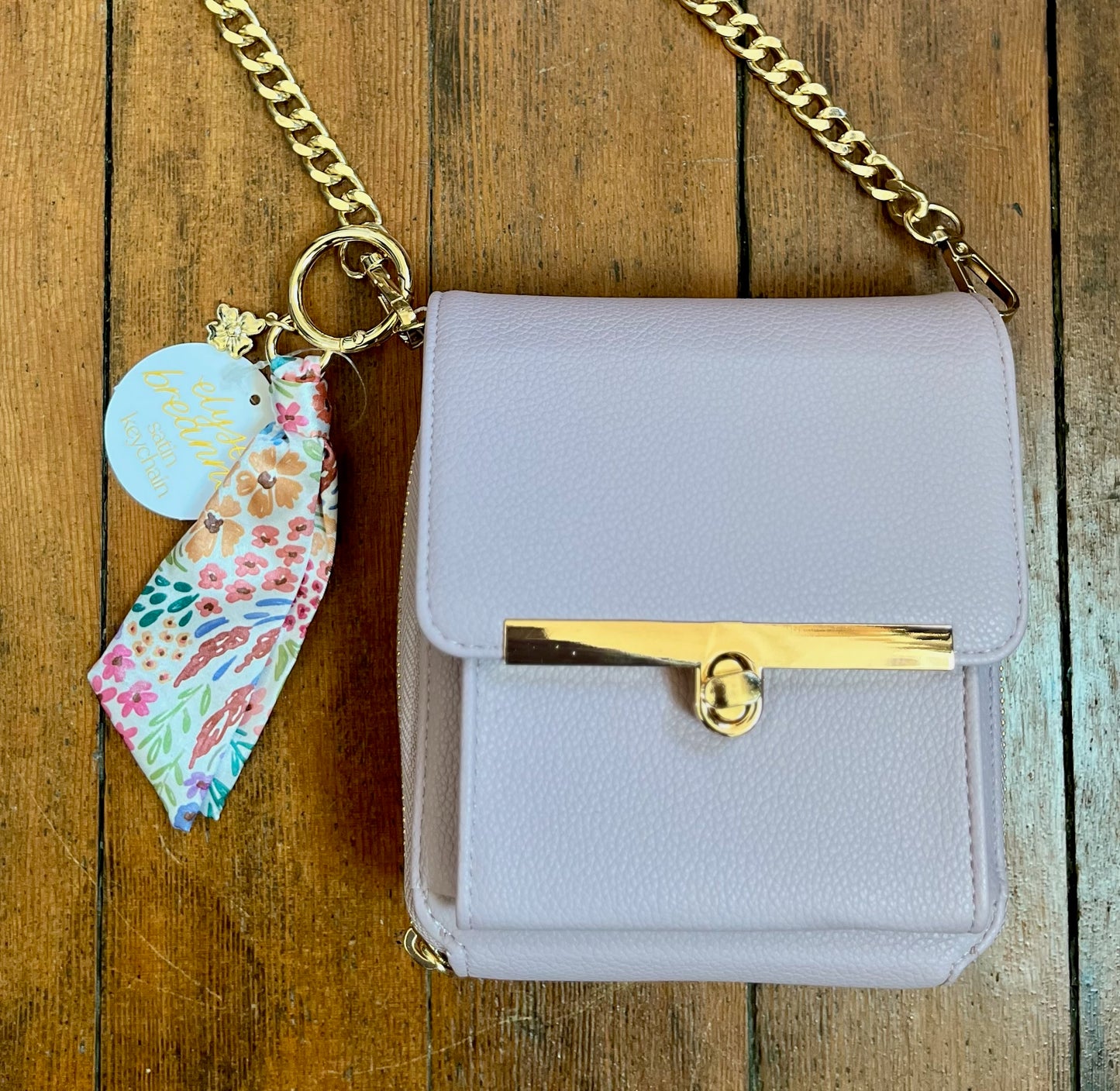 Floral satin keychain (various)
