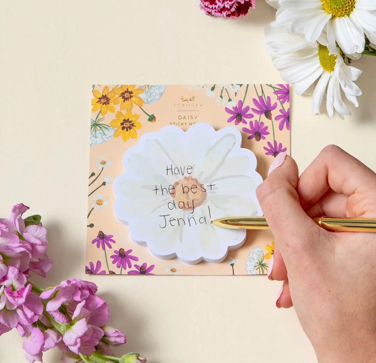 Flower sticky notes