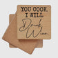 Wooden coaster funny (various)