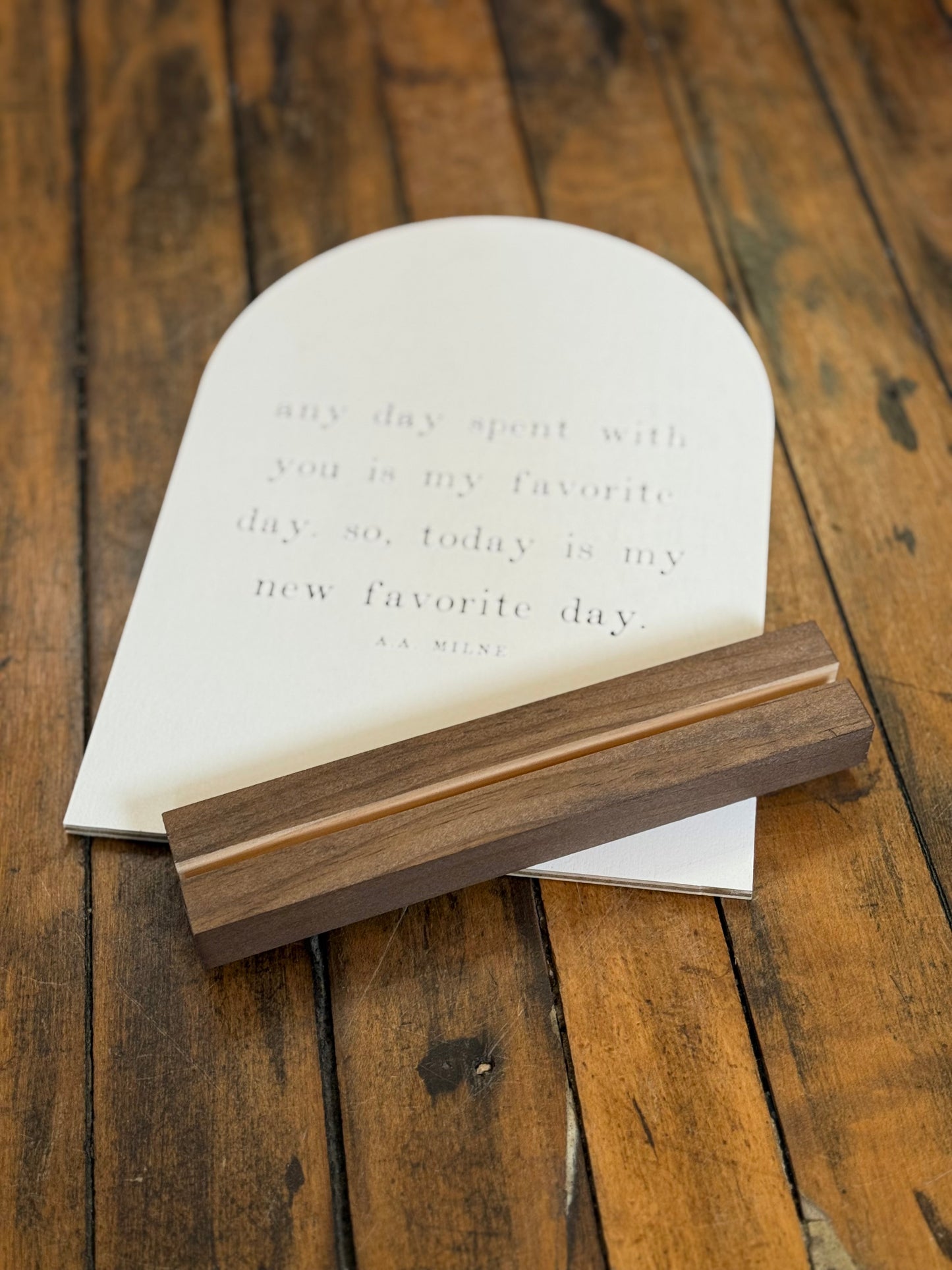 Arch decor wood base stand (various)