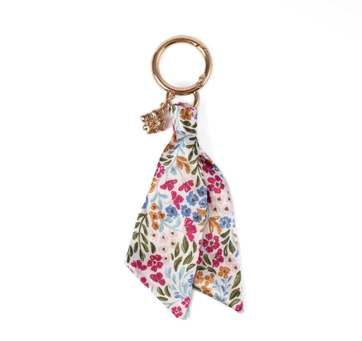Floral satin keychain (various)