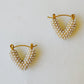 V shape earrings