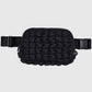 Quilted puffer fanny pack belt bag (various colors)