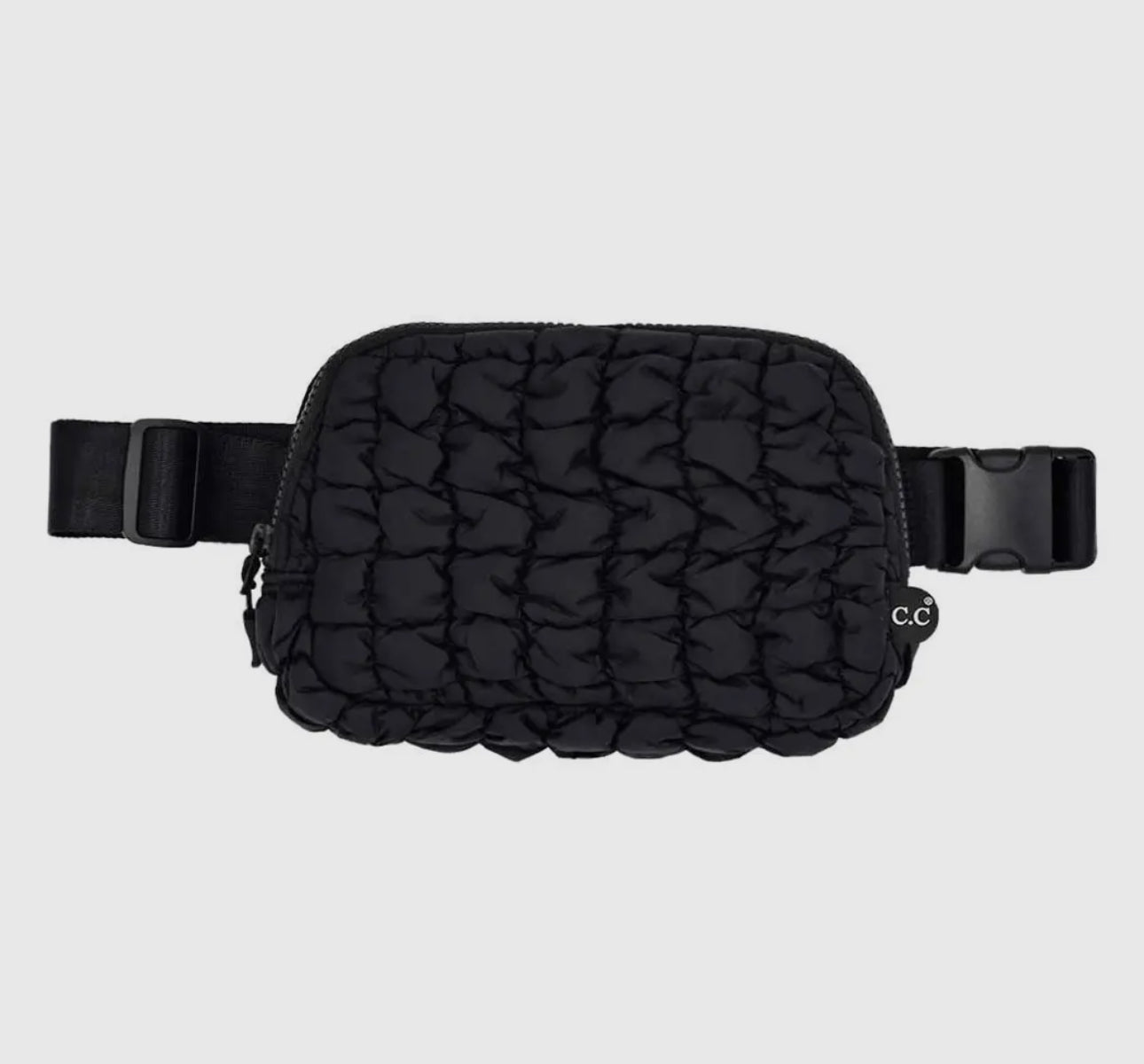 Quilted puffer fanny pack belt bag (various colors)